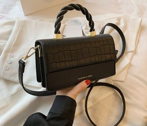 Женская сумка-мессенджер, цвет черный