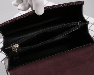 Женская твидовая сумочка, цвет черный