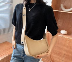 Женская ассиметричная сумка с широким ремешком