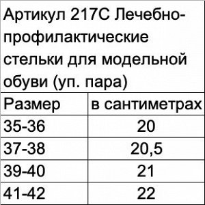 Лечебно-профилактические стельки для модельной обуви (уп. пара)