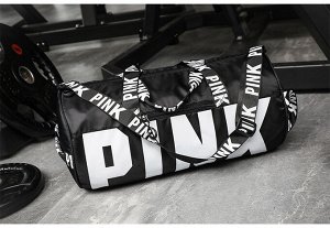 Женская спортивная сумка, надпись &quot;Pink&quot;, цвет черный