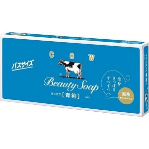 Молочное освежающее туалетное мыло с прохладным ароматом жасмина «Beauty Soap» синяя упаковка (кусок 130 г × 6 шт)
