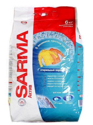 SARMA ACTIVE смс Горная свежесть 6кг универсальное /3/ 01028