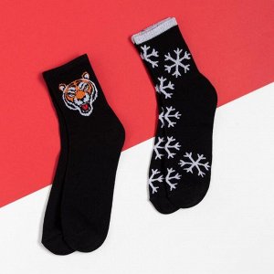 Набор мужских носков "Tiger & Snow" р. 41-44 (27-29 см), 2 пары