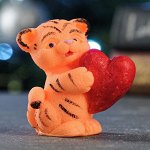 Мыло фигурное &quot;Тигренок с сердцем&quot; рыжий, 80гр