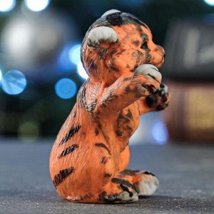 Мыло фигурное "Тигр рычащий" черно-оранжевый, 80гр
