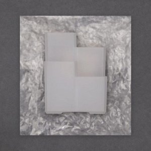 Органайзер для хранения маникюрных/косметических принадлежностей, 4 секции, 8,3 х 8,3 х 11 см, цвет белый
