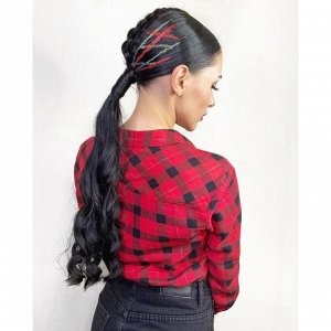 Декоративный гель для волос, лица и тела GLITTER GEL Holly Professional, Red, 20 мл