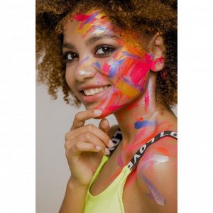 Декоративный гель для волос, лица и тела COLOR GEL Holly Professional, Pink Neon, 20 мл