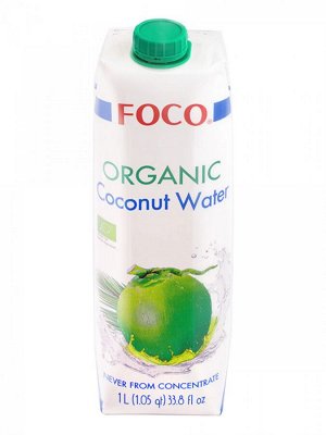 Вода кокосовая ORGANIC  FOCO 1/1л