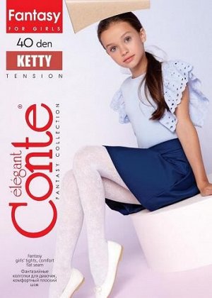 Conte kids Ketty Колготки детские (Conte) с  цветочным рисунком 40ден