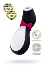 ВАКУУМ-ВОЛНОВОЙ БЕСКОНТАКТНЫЙ СТИМУЛЯТОР КЛИТОРА SATISFYER PRO PENGUIN NG, СИЛИКОН, ЧЁРНЫЙ, 11,5 СМ.