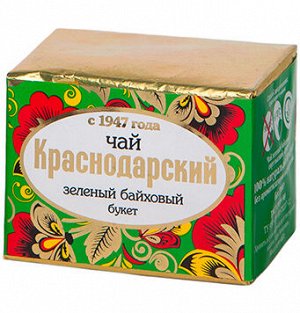 Чай зеленый классический Букет Краснодарский 65г /36 Мацеста
