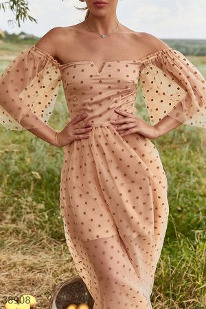 Gepur Эффектное платье из сетки