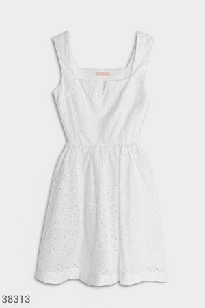 Gepur Белое ажурное платье
