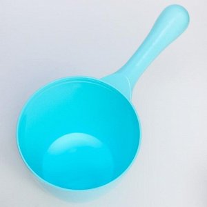 Ковш для купания детский «Котофей», 1 литр, цвет голубой
