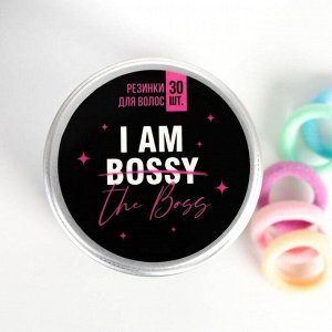 Набор резинок для волос "I am the boss", 30 шт., микс