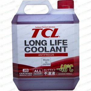 Антифриз TCL Long Life Coolant Red, LLC, красный, -40°C, 4л, арт. LLC01236