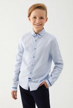 Сорочка верхняя детская для мальчиков Shoppert голубой