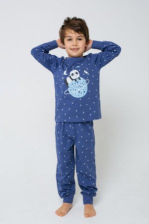 Пижама для мальчика Crockid К 1512 ночное небо на ультрамарине