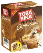 Tora Bika Капучино 5 пакетов (Коробочка) 25гр.