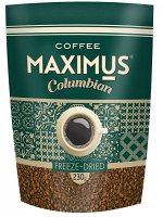 СКИДКА! Кофе сублимированный РАСТВОРИМЫЙ «Columbian» ТМ Maximus м/у 230 гр.