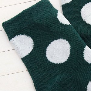Детские носки 3-5 лет 15-18 см "Горошек" Зеленые