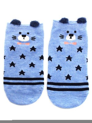 Krumpy Короткие носки р.35-40 &quot;Blue series&quot; Мишка с звездами