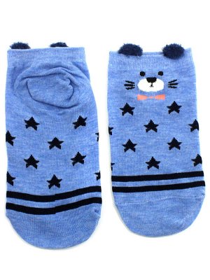 Krumpy Короткие носки р.35-40 &quot;Blue series&quot; Мишка с звездами