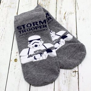 Короткие носки р.37-44 &quot;Star Wars&quot; Клон Серые