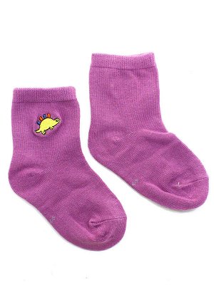 Детские носки 1-3 года 10-14 см &quot;Динозаврики&quot; Фиолетовые