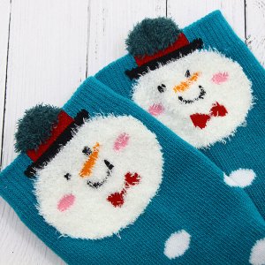 Krumpy Детские носки 3-5 лет 15-18 см &quot;Новогодние&quot; Снеговик