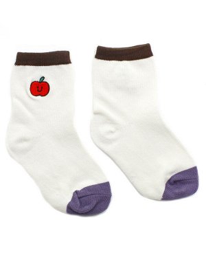 Krumpy Детские носки 1-3 года 10-14 см  &quot;Pastel&quot; Яблоко