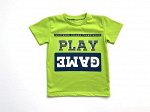 Футболка короткий рукав салатового цвета &quot;Play Game&quot; (супрем)