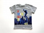 Футболка на мальчика &quot;Skate all day&quot; серого цвета (супрем)