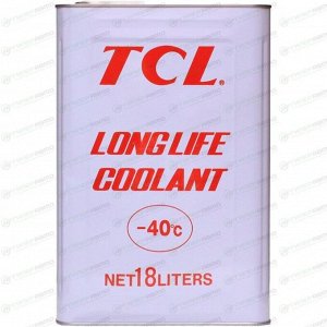 Антифриз TCL Long Life Coolant Red, LLC, красный, -40°C, 18л, арт. LLC00888