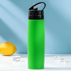 Бутылка «Сайли», 600 мл (корпус из силикона), цвет МИКС