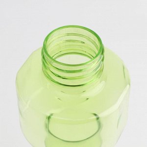 Бутылка для воды "Гантель", 500 мл,  22.5 х 8 см, зелёный