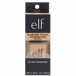 E.L.F., Flawless Finish Foundation, не содержит масла, натуральный продукт, 20 мл (0,68 жидкой унции)