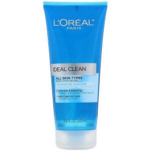 L'Oreal, Ideal Clean, пенящийся очищающий гель, 200 мл (6,8 жидк. унции)