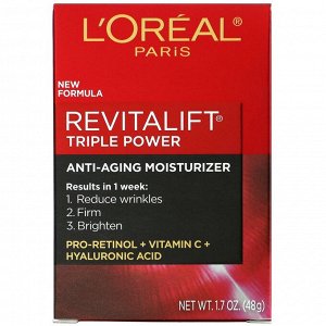 L'Oreal, Revitalift Triple Power, Anti-Aging Moisturizer, 1.7 oz (48 g)