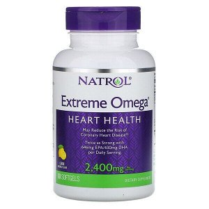 NATROL Экстрим Омега, Лимон, 1,200 мг, 60 капс.