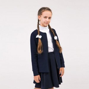 Школьный кардиган для девочки, цвет синий, рост