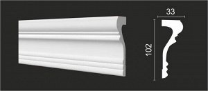 Молдинг DD604 Decor-Dizayn из дюрополимера 102*33мм 2м 1/9