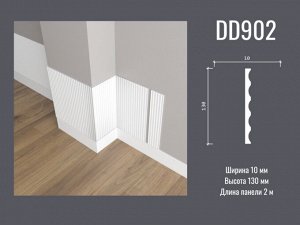 Панель стеновая DD902 Decor-Dizayn из дюрополимера "ГРАНИ" 130*10мм 2м 1/18