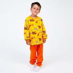 Пижама детская. цвет жёлтый/звери.