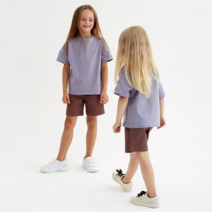 Футболка детская Basic line kids цвет серый.