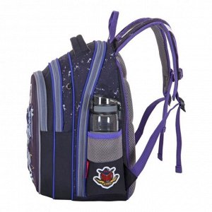 Рюкзак школьный, Across, CH410, 39 х 29 х 17 см, эргономичная спинка, с наполнением: мешок для обуви, пенал, брелок, «Робот»