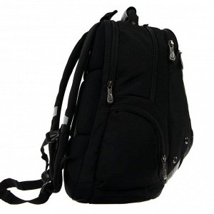Рюкзак молодежный, Across AC21, 43 х 30 х 18 см, эргономичная спинка, чёрный