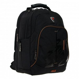 Рюкзак молодежный, Across AC21, 43 х 30 х 18 см, эргономичная спинка, чёрный